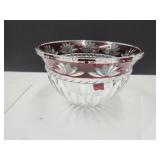 Beautiful Mikasa Crystal Glass Bowl 9.5 " W