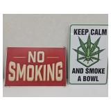 New Smoking Metal Signs 8" x 12"