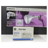 Neck Massager & Clock Radio