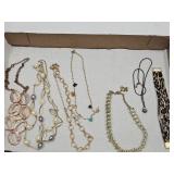 Costume Jewelry Lot & 925 Silver Necklace
