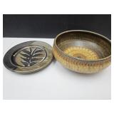 Wishon Harrell Dish 7"w & 7.5" W Pottery Plate