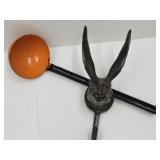 Porcelain Enamel  Ladle & LG Cast Iron Hook