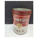 VTG Campbell Soup Bank Tin 5"H