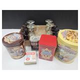 Stemware, Avon & Christmas & Adv. Tins