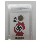 Germany WWII N A Z I 3rd Reich Stamps & Coin Set