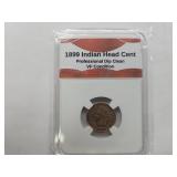 1899 Indian Head Cent Coin VF Condition