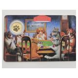 Dogs Playing Poker 1/1000th Gold $12 Coin