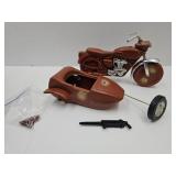 VTG Hasbro Motorcycle w Side Car &  BX See PICS