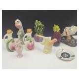 VTG Pottery & Ceramic, Planter, Shaker, Cruets +