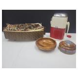 Wood trinket boxes & VTG 