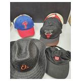 Sraw Hat, Chicago Bulls, Hats+