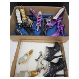 Collection of Shoe Jewelry Organizer