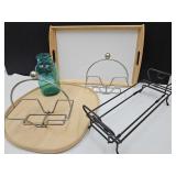 Pampered Chef Tray Base, Holders, Breakfast Tray +