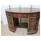 VTG Oval Walnut? Knee Hole Desk 45 x 25 x 30