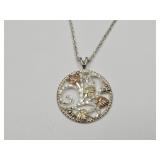 925 Silver 20" Chain & Unmarked  Pendant