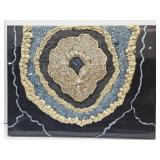 Handmade Resin Wall Art Mixed Media 40 x 30"