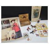 Derby Glass, ,1917 Race Horse Calendar., Lefton