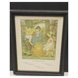 CM Burd Atumn Fires Framed 12 x 15"