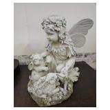 Fairy with Bunnies Lawn & Garden Decor 18' high