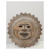 Large Terra Cotta Clay Sun 22' wide
