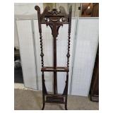 Antique Carved Wood Display Easel 75' high