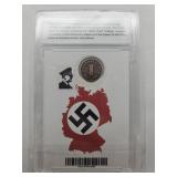 Germany WWII N A Z I 3rd Reich Stamps & Coin Set
