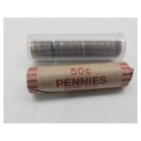 2 Full Rolls Wheat Penny Coins