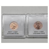 2 NEW 2025 Last Issue Penny Coin D & P