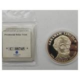 54g Cu - 24K Gold Layered Abraham Lincoln Trial