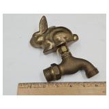 Heavy Brass Bunny Water Nozzle Top & Nozzle