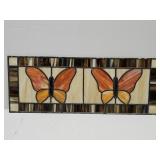 Stained Glass with Butterflies 11.5 x 30'