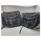 Leather Motorcycle Saddle Bags