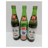 VTG 7UP Bottles Indy 500 & Indiana State