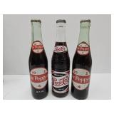 VTG Bottles Dr. Pepper Pepsi One Dot MUNCIE IN