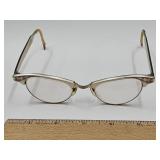 Vintage Cat Eye Etched  Eye Glasses