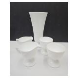 Indiana Glass Creamers & Sherberts