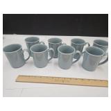 BLue Corning Ware Set of 8 Coffee Mugs