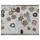 Beautiful VTG Brooches, Monet, Sophia, Marcasite+