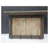 NICE Wooden Shelf w/Hooks 15"x21"