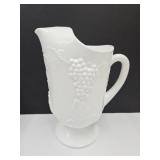 Indiana Heavy Large Milk Glass Pitcher