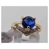 Gold Over Jewelers Bronze Ring Sz 8