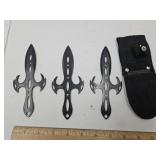Dark Cross Throwing Knives