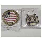 2 Medallions, 1 Sterling