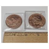 Copper Medallions, Trump & M16 Rifle