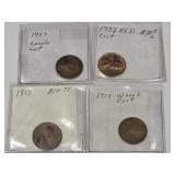 1910,1917,1932,1933 Wheat Coins