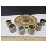 Pottery Set by WIshon Harrell MUNCIE ARTIST