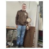 Metal Floor Clock, Needs Battery 48" high