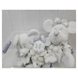 Disney Store Mickey & Minnie PLush w/Tote 17-24"