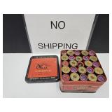 25  RDS 12ga Gun Ammo wi Advertising Tin