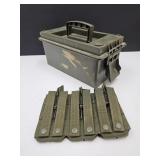 Ammo Bo 17.5 x 13 x 7"  & Magazine Clip Pouches